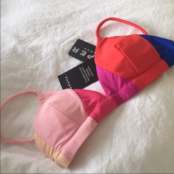 Paper London Rainbow Bikini Top - Picture 5 of 9